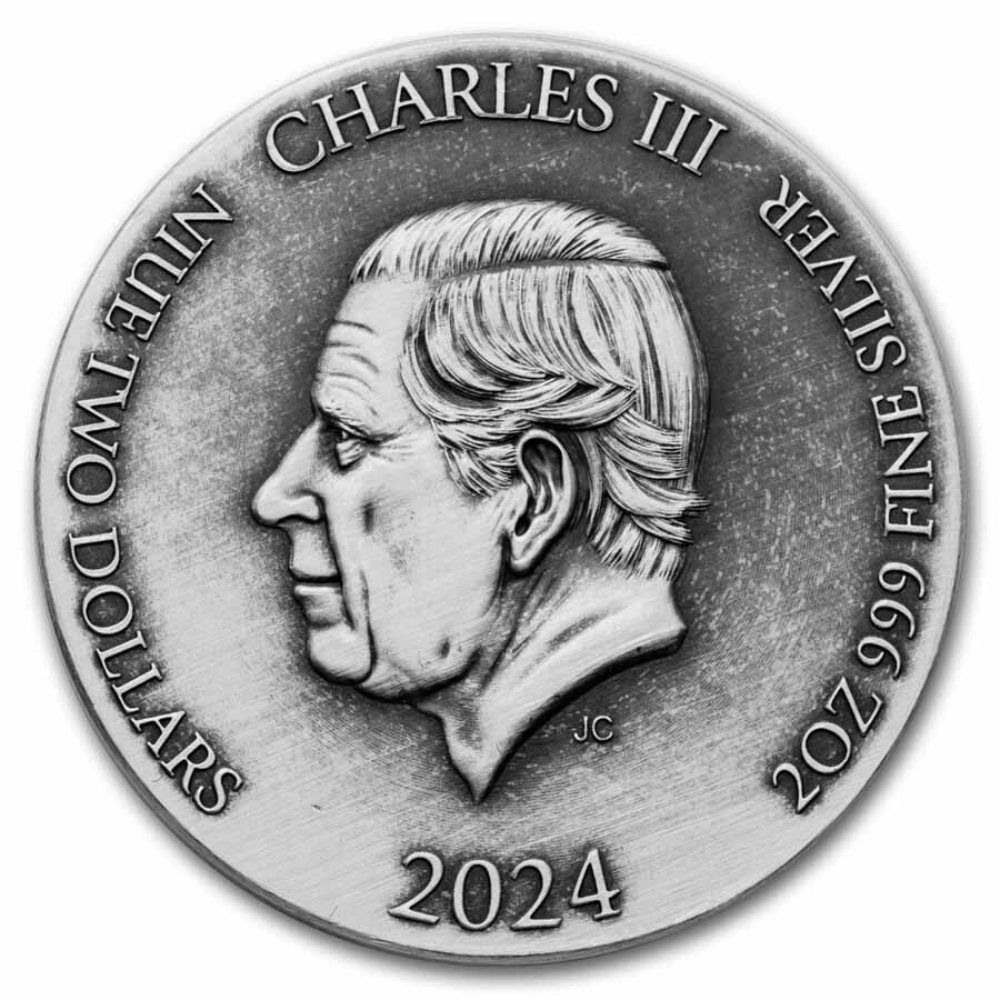 2024 2 oz Silver Coin - Biblical Series (The Resurrection)