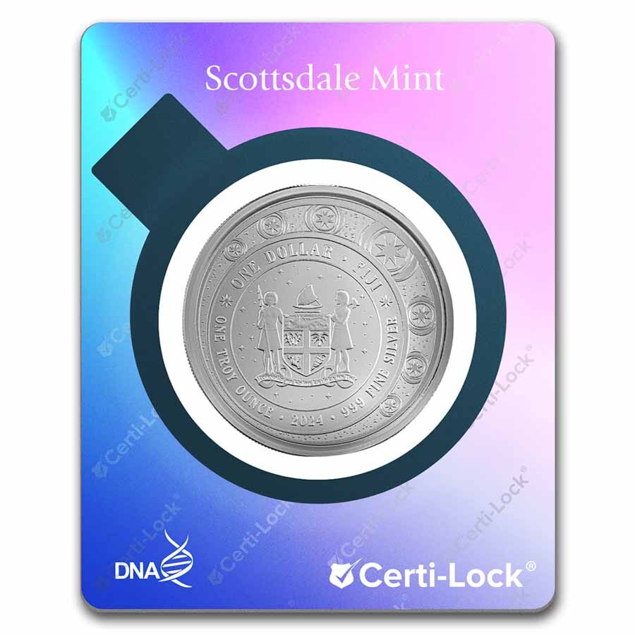 2024 Fiji 1 oz Silver Purple Magical Unicorn "Azurea"