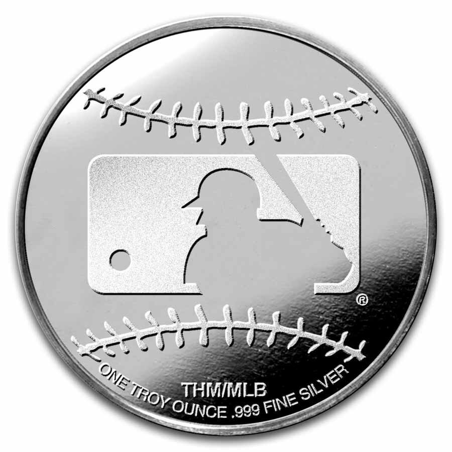MLB San Diego Padres 1 oz Silver Colorized Round (w/ Box)