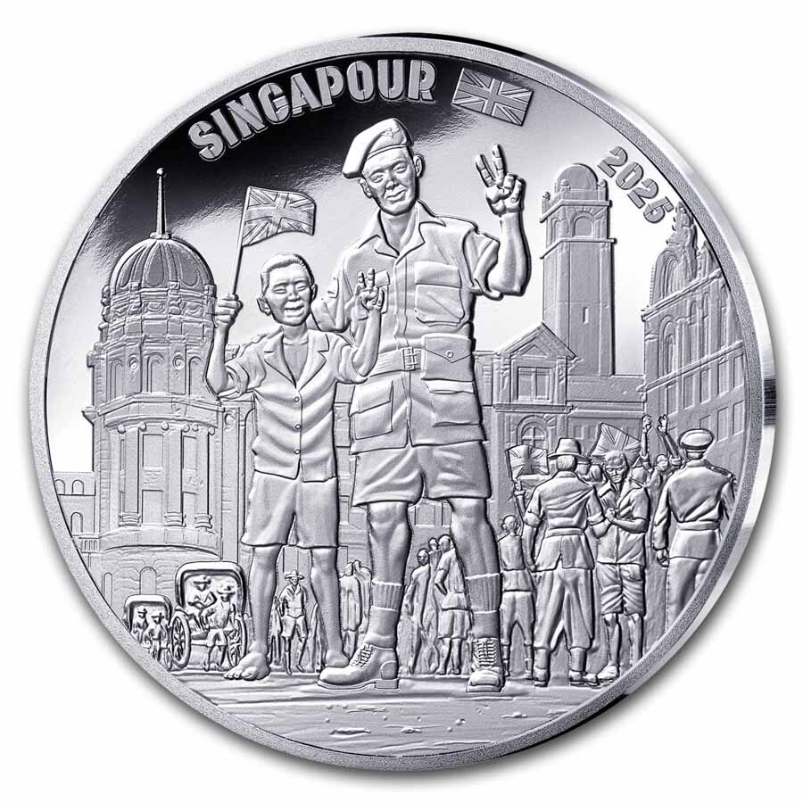 2025 Ag €10 80th Anniversary of V-E Day Proof: British Soldier