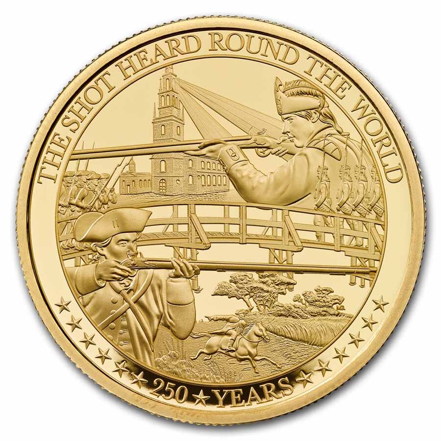 2025 Great Britain Battle of Independence 1 oz Gold Prf (Box&COA)