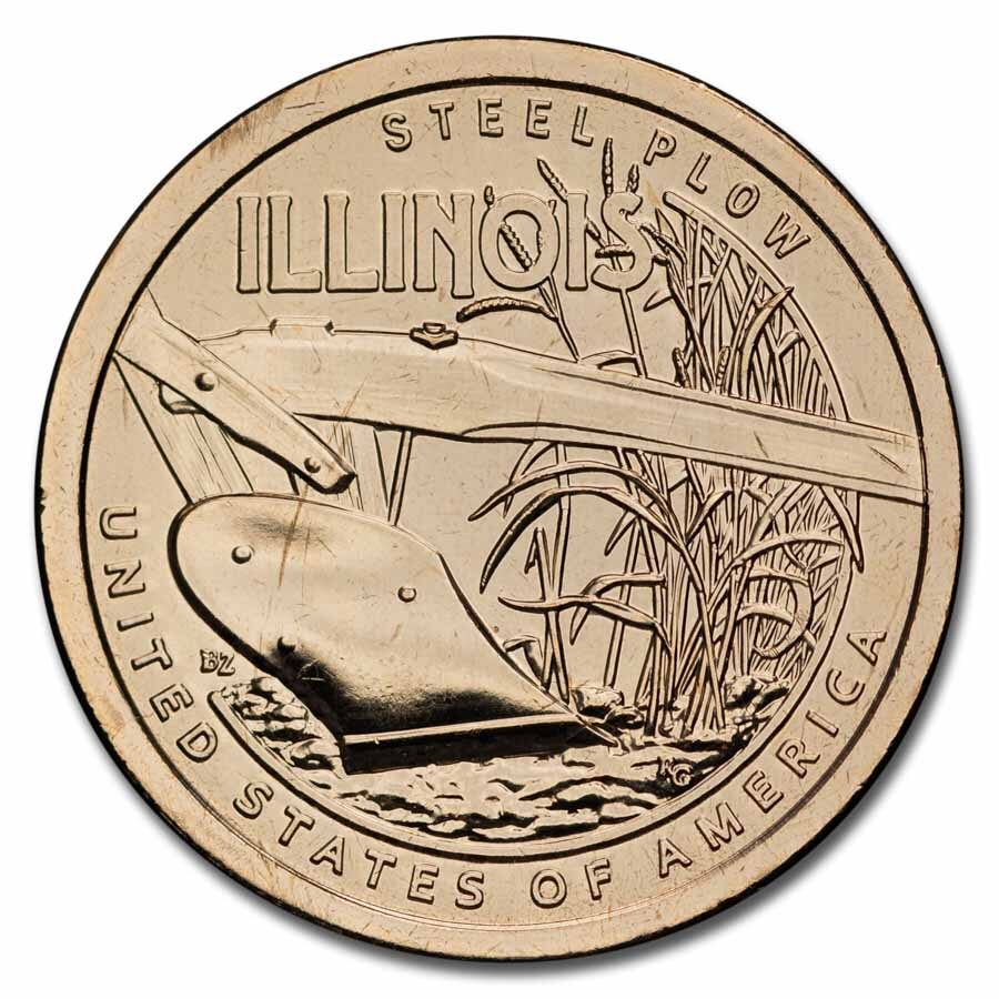 2024-P American Innovation $1 Steel Plow BU (Illinois)