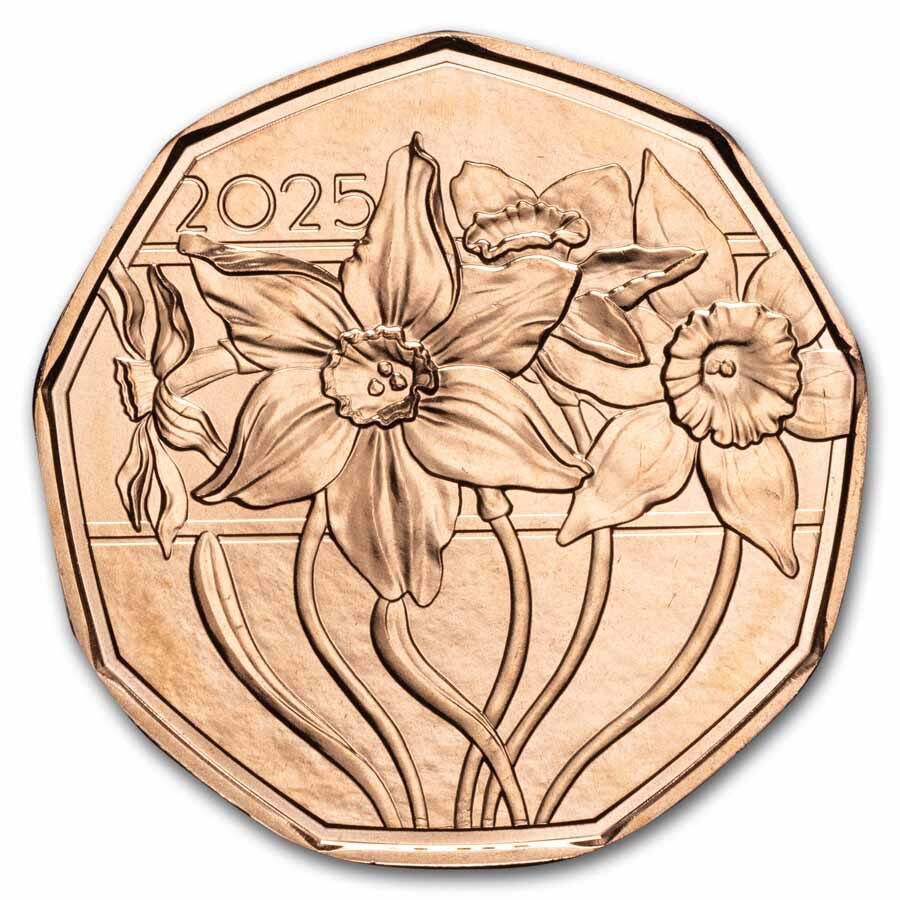 2025 Austria Copper €5 Easter Narcissus