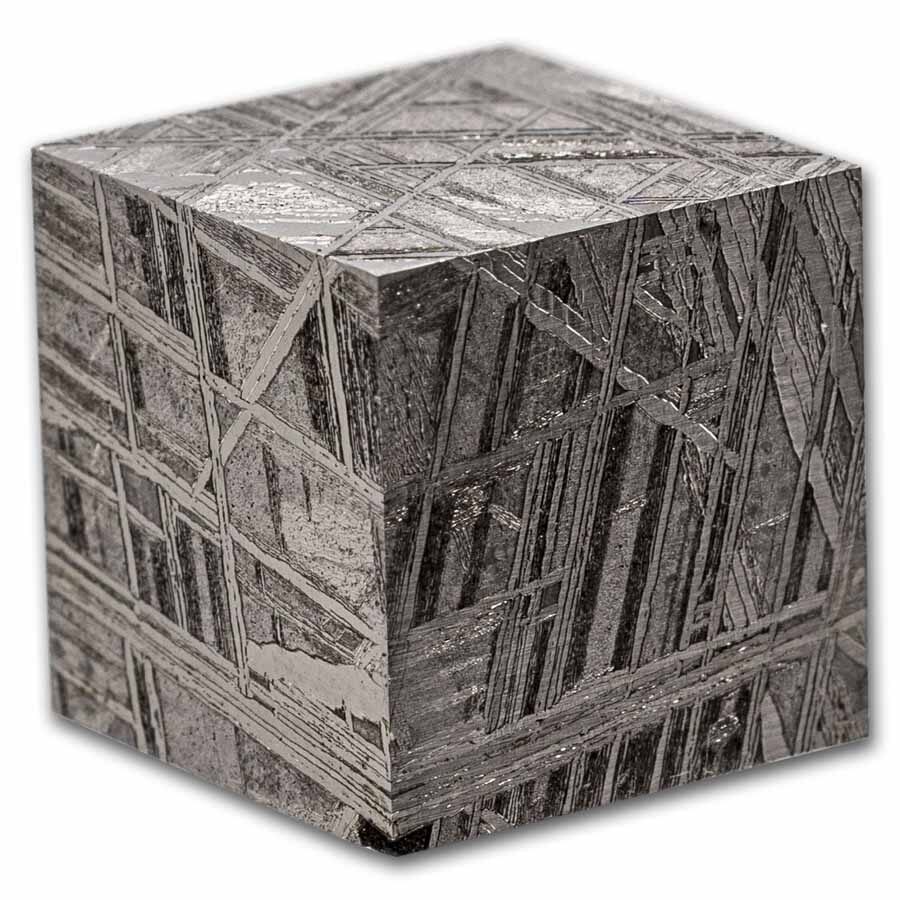 2025 Ghana 1 oz Silver Space Cube; Muonionalusta Meteorite