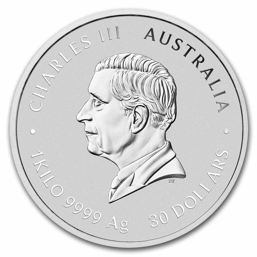 2025 Australia 1 kilo Silver Lunar Snake BU (Colorized, SIII)