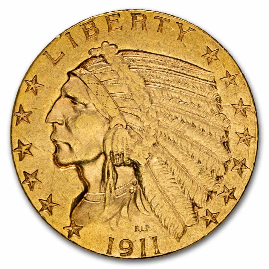 $5 Indian Gold Half Eagle VF (Random Year)