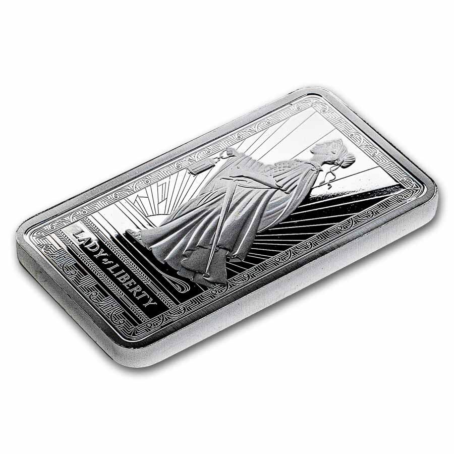 10 oz Silver Bar - PAMP Lady Of Liberty (Sealed)