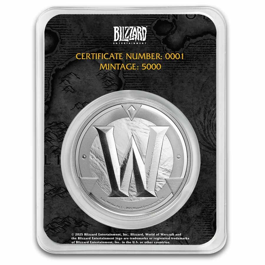 1 oz Silver World of Warcraft Colorized Token (TEP)
