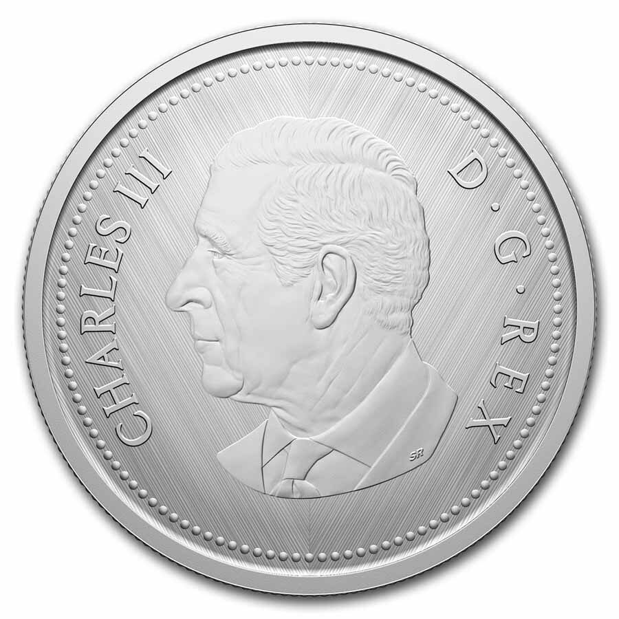 2025 Canada 1 oz Silver 5-Cent Tribute: W Mint Mark Beaver