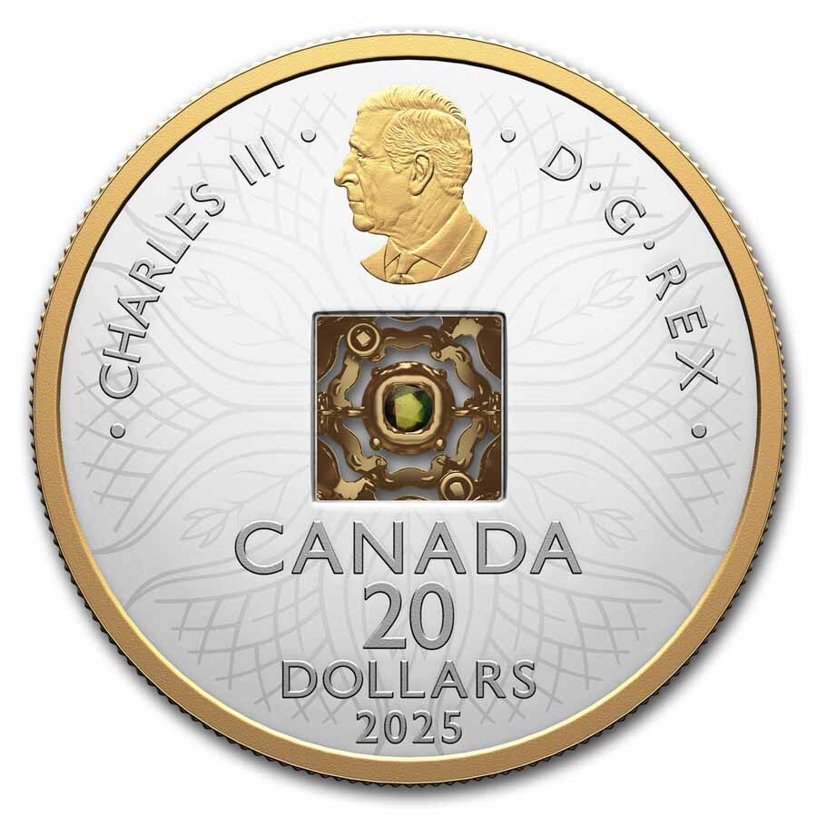 2025 RCM Silver $20 Dancing Ammolite: Elements of Nature - Earth