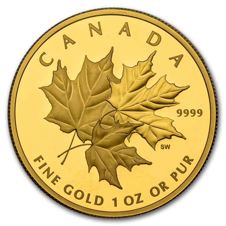 2025 Canada 1 oz Gold $200 Triple Maple Leaf (Box/COA)
