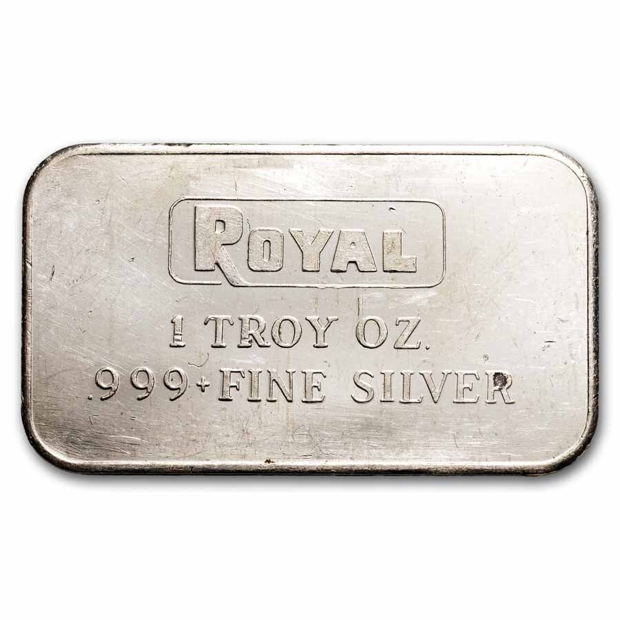1 oz Silver Bar - Royal (Engelhard)