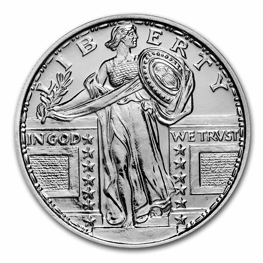 1 oz Silver Round - Standing Liberty