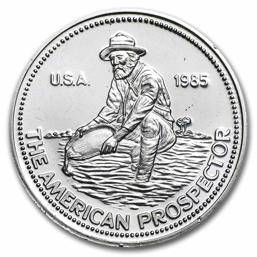 1/2 oz Silver Round - Engelhard Prospector (10-Count, Orig. Roll)