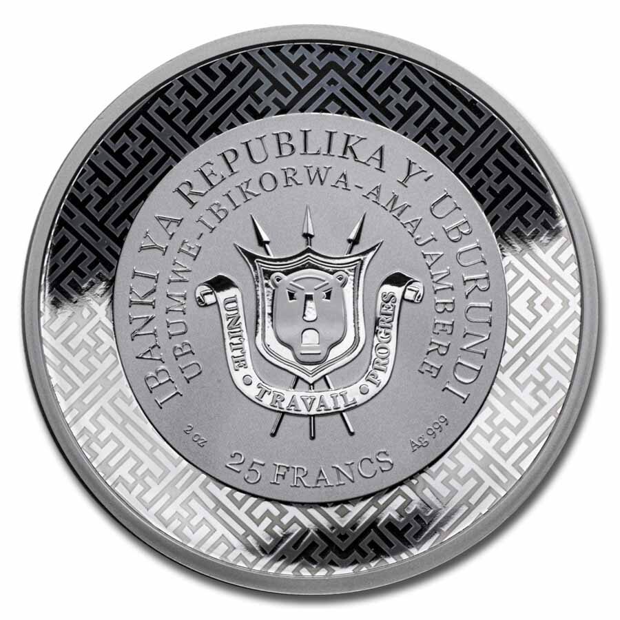 2026 Burundi 2 oz Silver & Jade Year of the Horse Proof