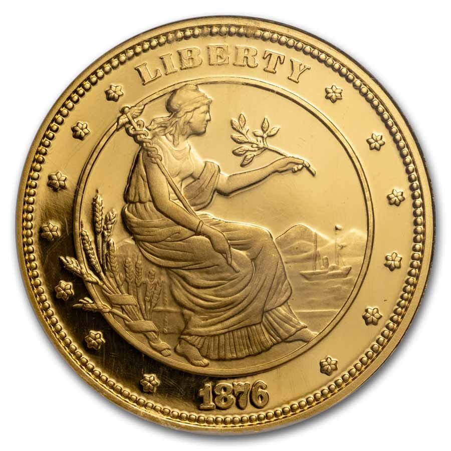 1 oz Gold Round - $100 Gold Union George T. Morgan Gem Proof