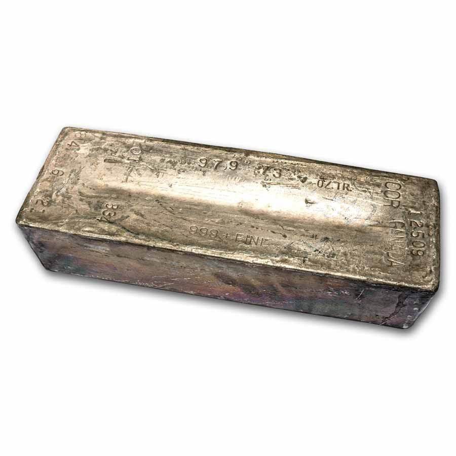 979.73 oz Silver Bar - Vintage CCR Canada Bar