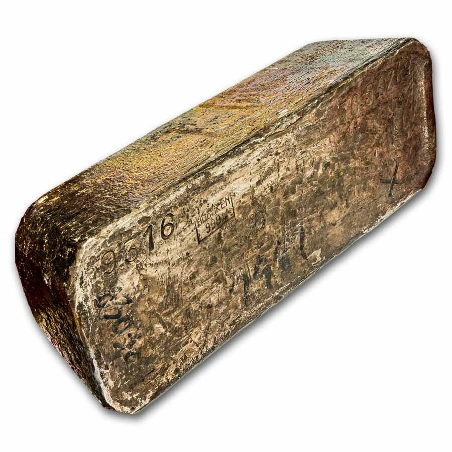 981.94 oz Silver Bar - Vintage Hoboken Silver Bar
