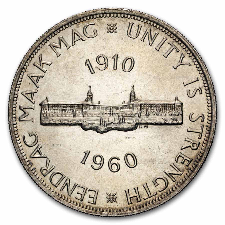 1960 South Africa Silver 5 Shillings BU (South African Union)