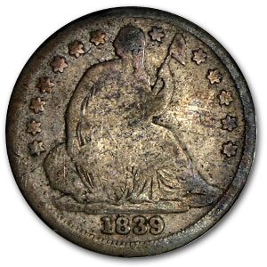 1839 Liberty Seated Half Dime VG