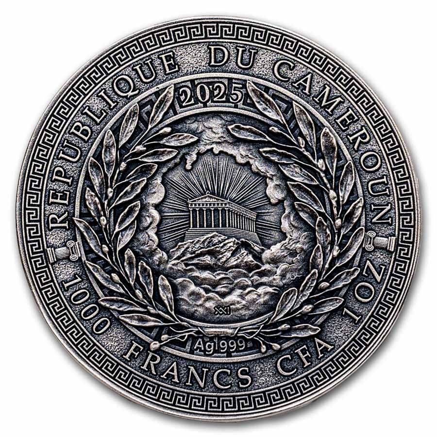 2025 Republic of Cameroon 1 oz Silver Greek Mythology; Moirai