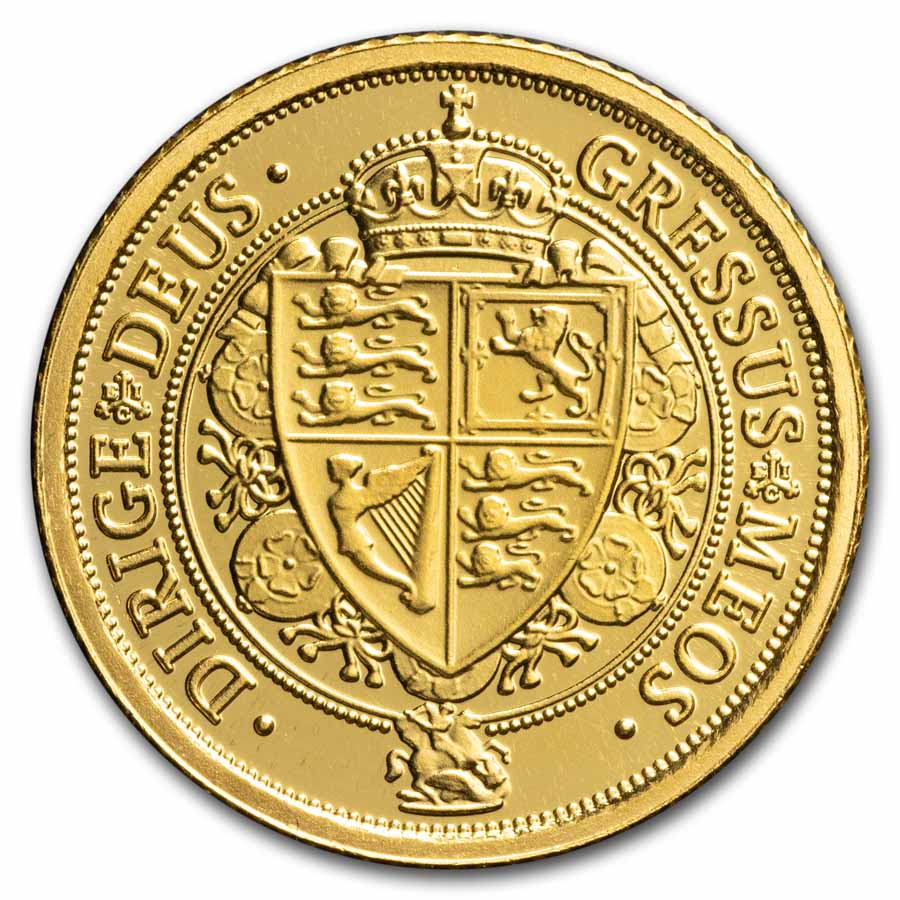 St. Helena 1/4 oz Gold £25 Spade Guinea BU (Random Year)