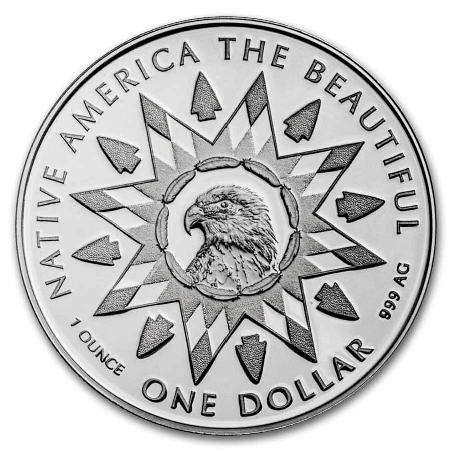 2025 1 oz Silver NATB Michigan Wigwam Lake Michigan (Color)