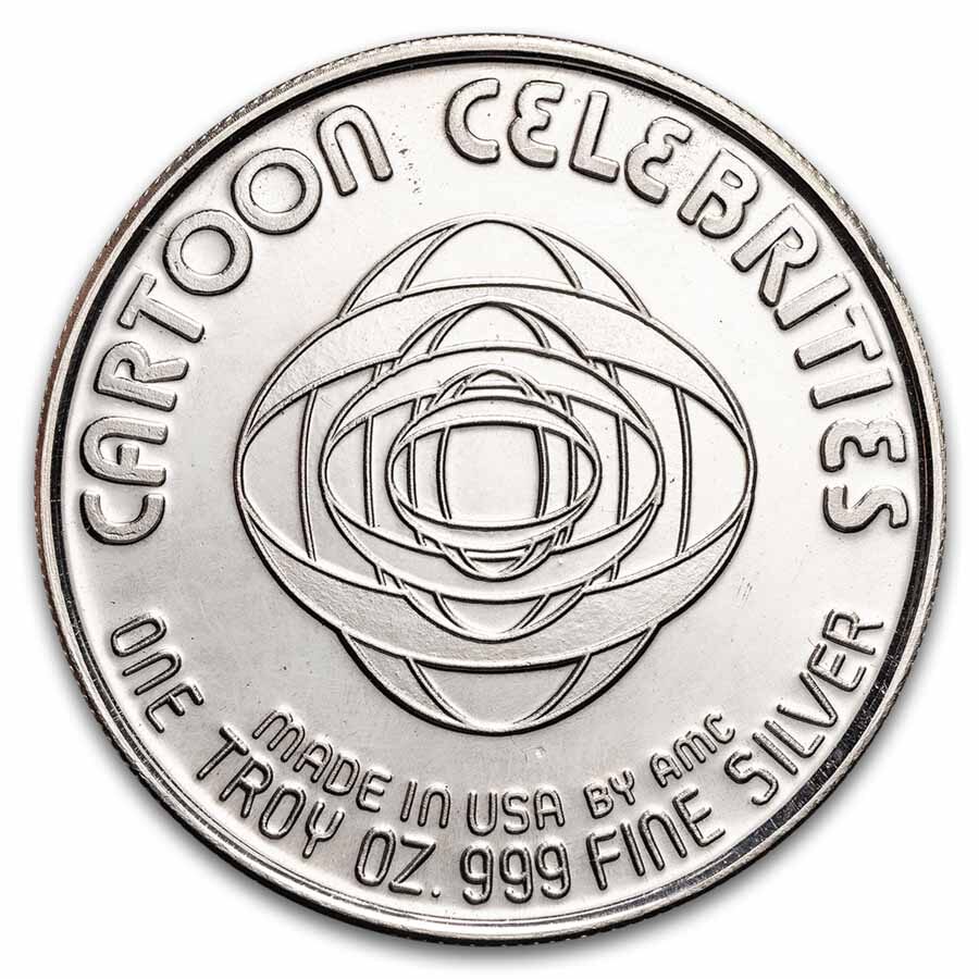 1 oz Silver Round - Cartoon Celebrities (Shazam)
