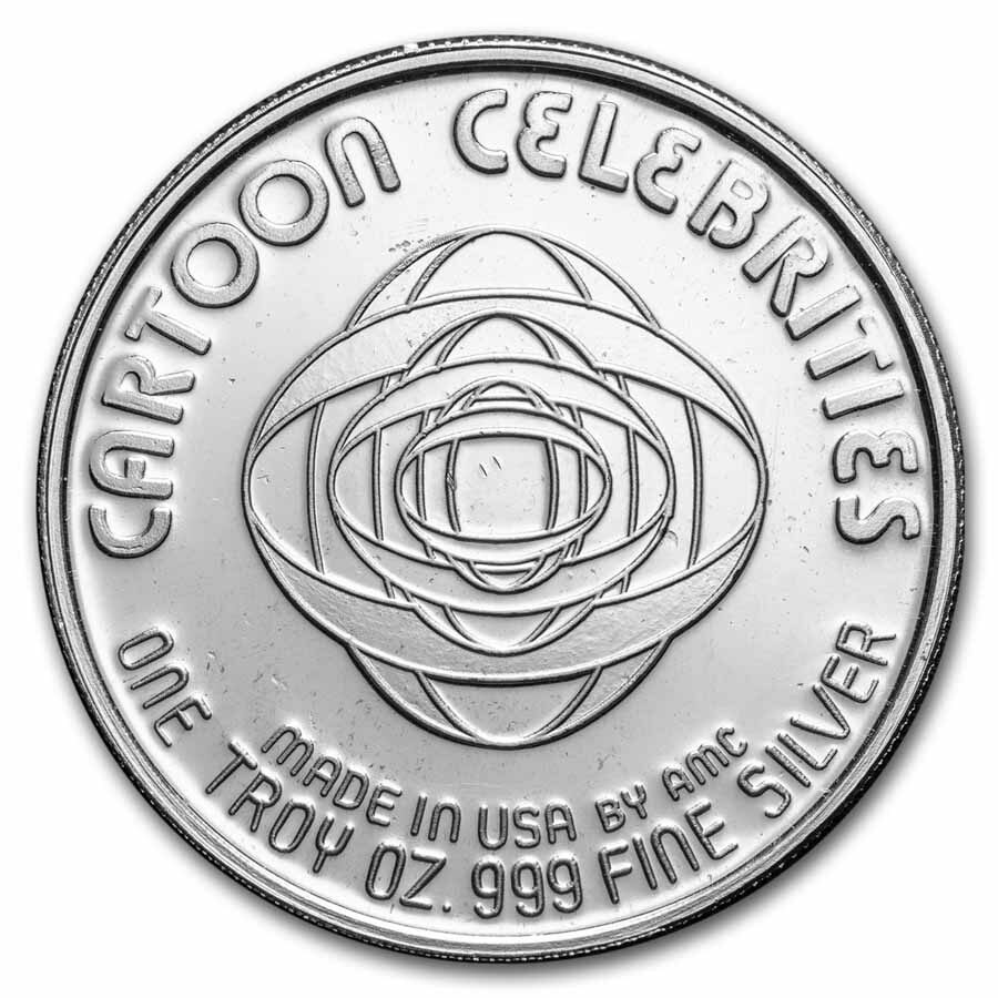 1 oz Silver Round - Cartoon Celebrities (Green Lantern)