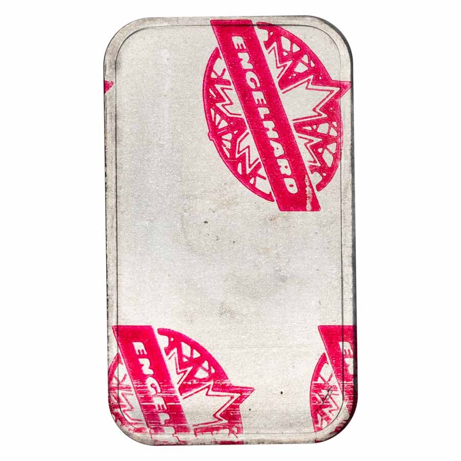 1 oz Silver Bar - Engelhard (Tall/Maple/Smooth/Red Sealed)