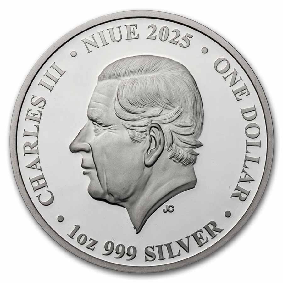 2025 Niue 1 oz Silver Proof Summer; Lion (with Box & COA)