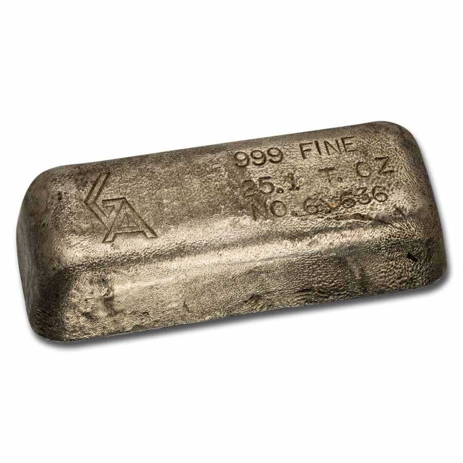 25.10 oz Silver Bar - Golden Analytical