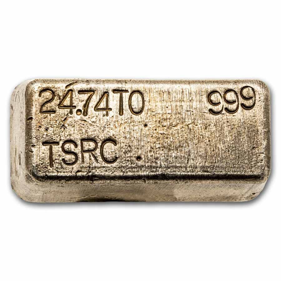 24.74 oz Silver Bar - Vintage Tri-State Refining Corp (TSRC)