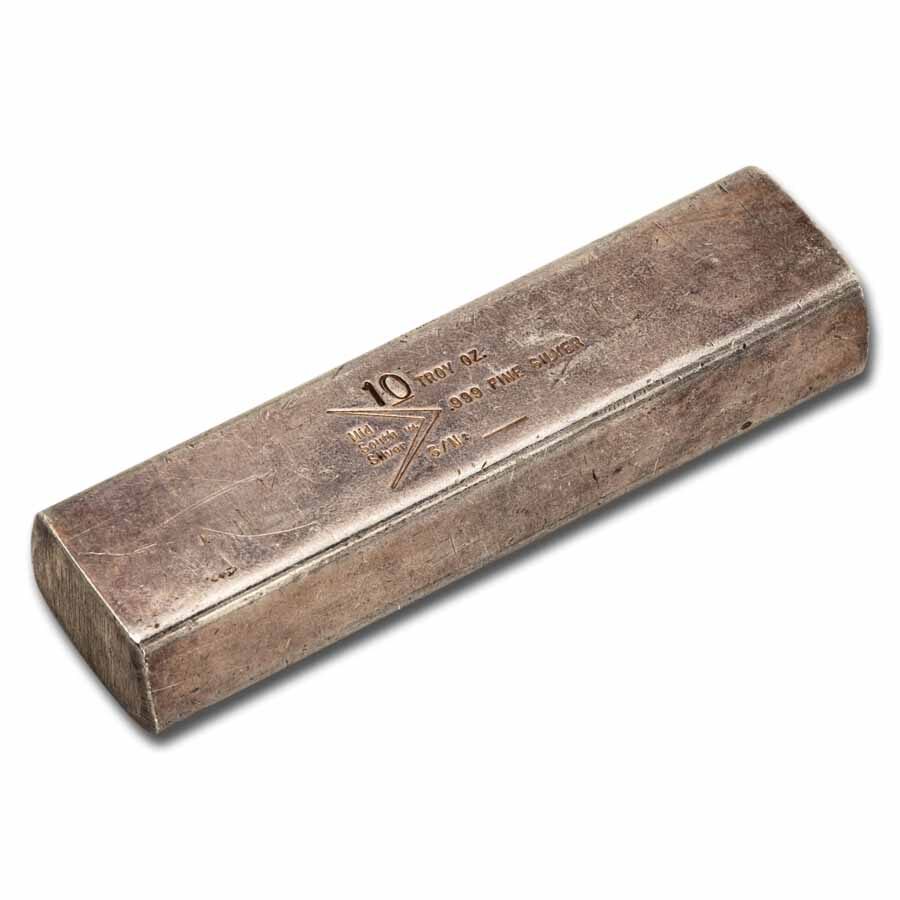 10 oz Silver Bar - Vintage Kit-Kat Mid South Silver