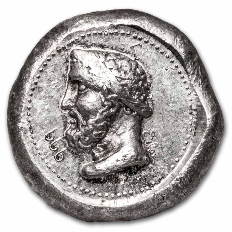 1 oz Silver Round - USVI Roman Head Ingot Anaheim Metal Co