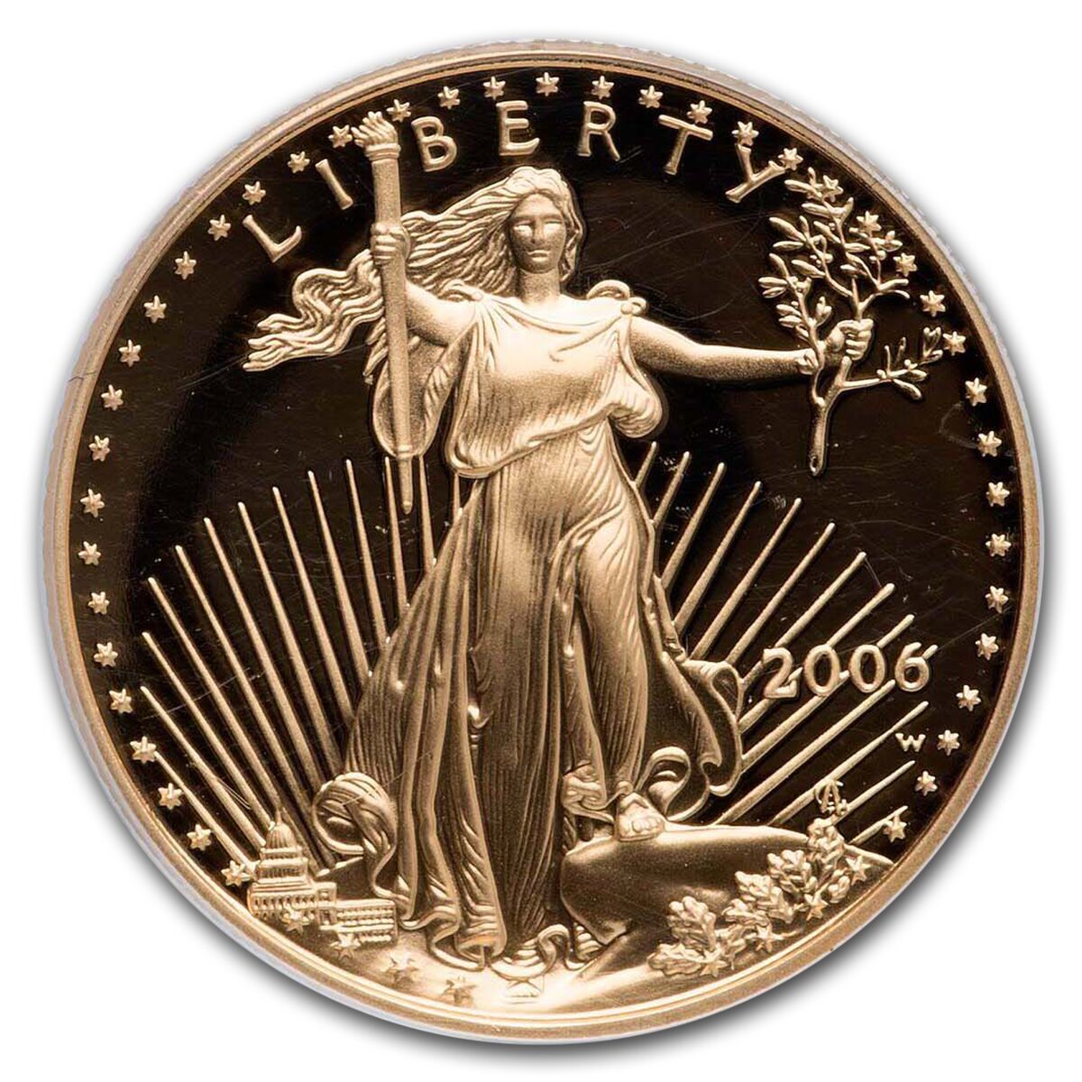 2006-W 1/2 oz Proof American Gold Eagle PR-70 PCGS