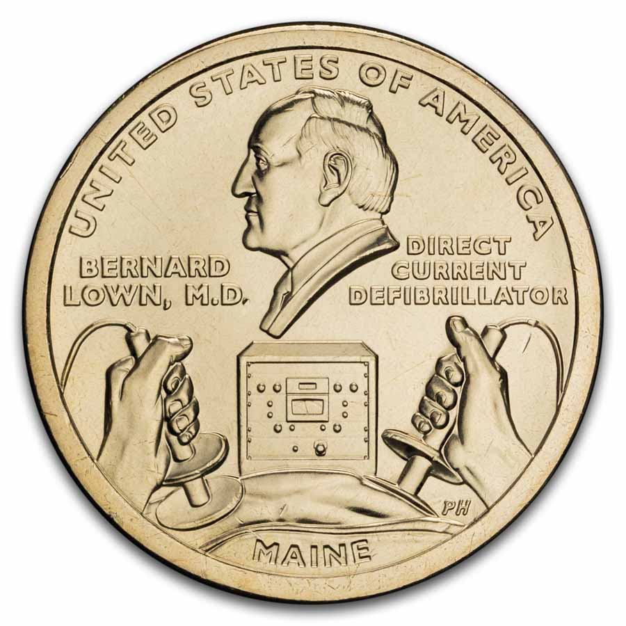 2024-P American Innovation $1 DC Defibrillator BU (Maine)