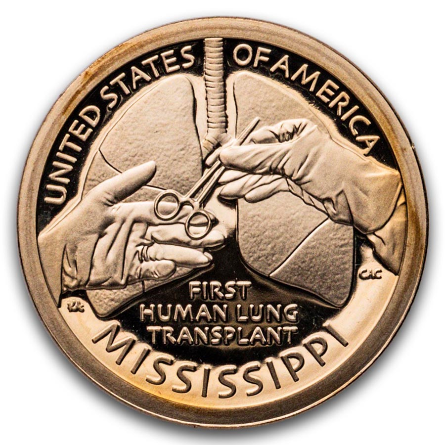 2023-S American Innovation $1 Lung Transplant Proof (Mississippi)