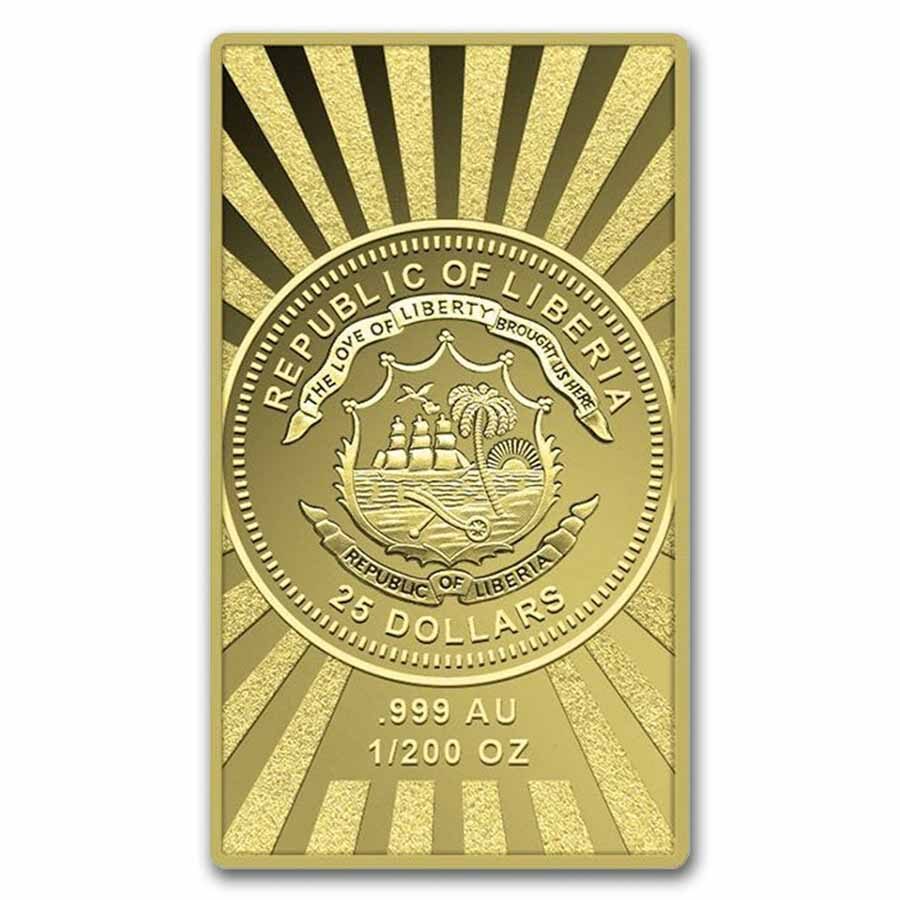 2025 Liberia 1/200 oz Gold Proof American Bison