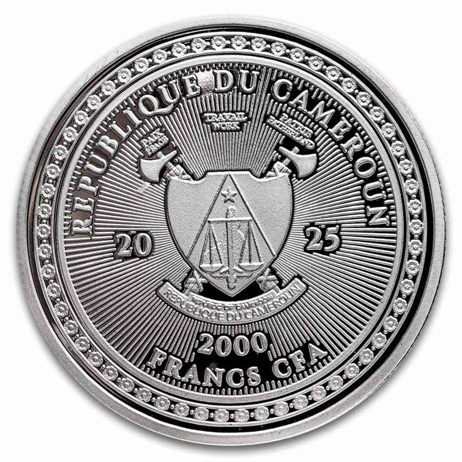 2025 Cameroon 1 oz Silver Last Supper Colorized