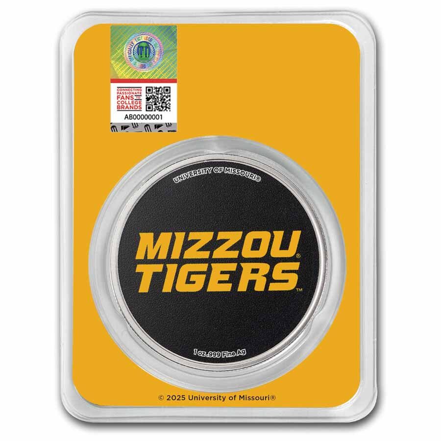 University of Missouri 1 oz Silver Colorized Round (in TEP)