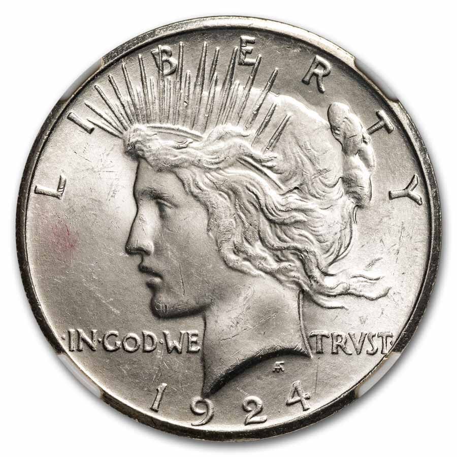 1924-S Peace Dollar MS-63 NGC