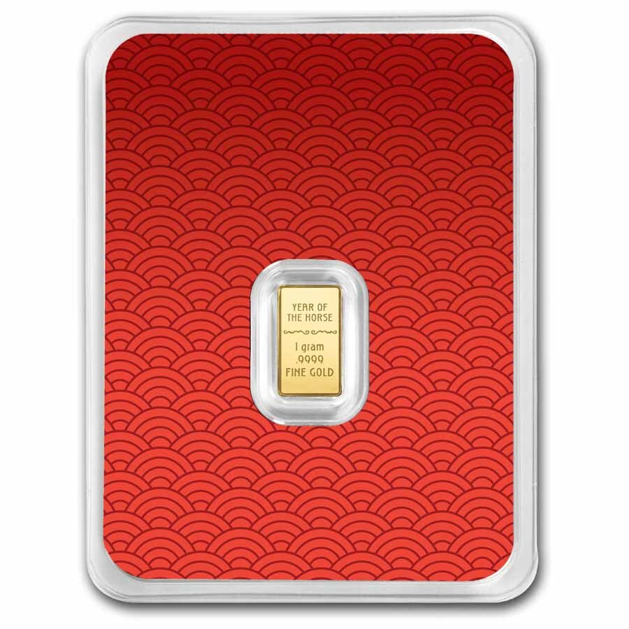 1 gram Gold Bar - 2026 APMEX Year of the Horse (TEP, Series 2)