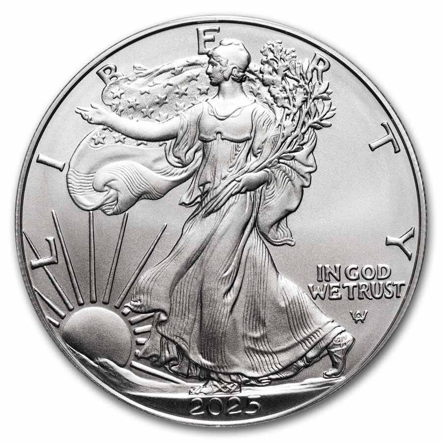 2025-W Burnished Silver Eagle SP-70 PCGS (AR, Damstra)