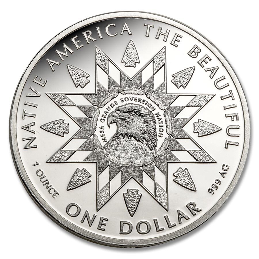 2025 1 oz Ag NATB Wisconsin Odawa Apostle Isands (Colorized)