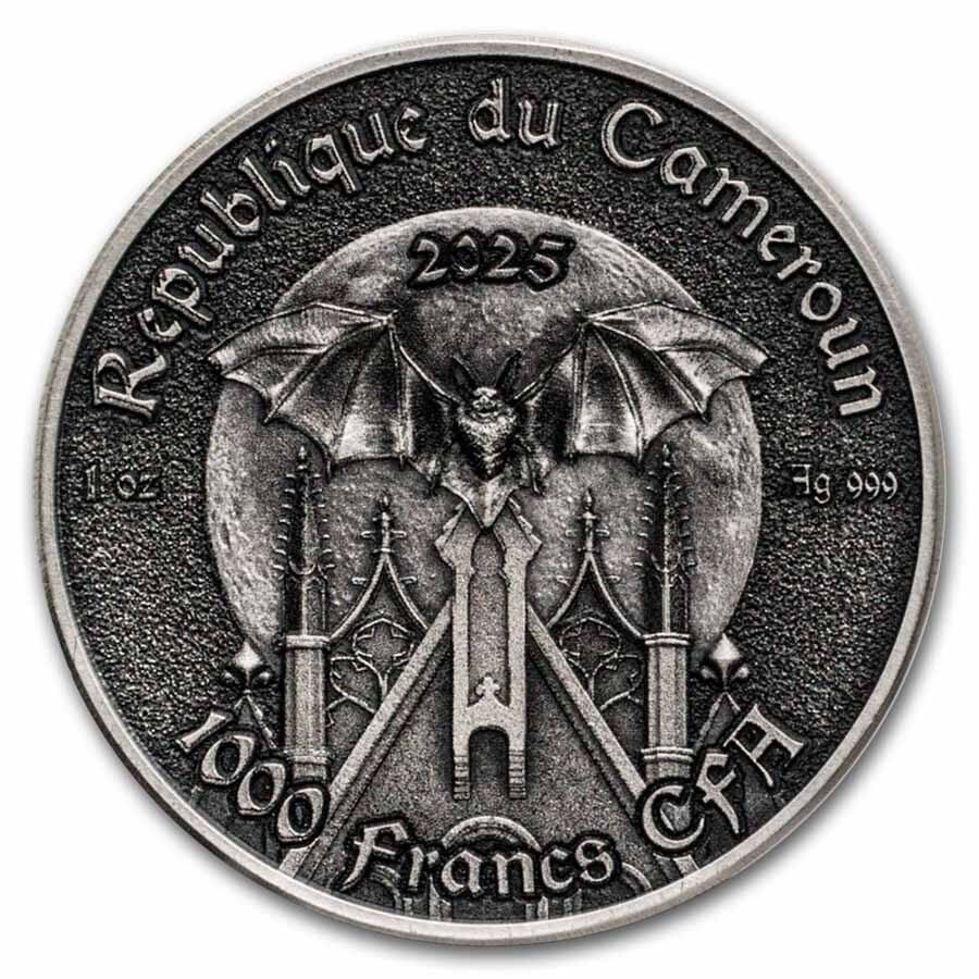2025 Cameroon 1 oz Silver Creatures of Nocturne: The Raven