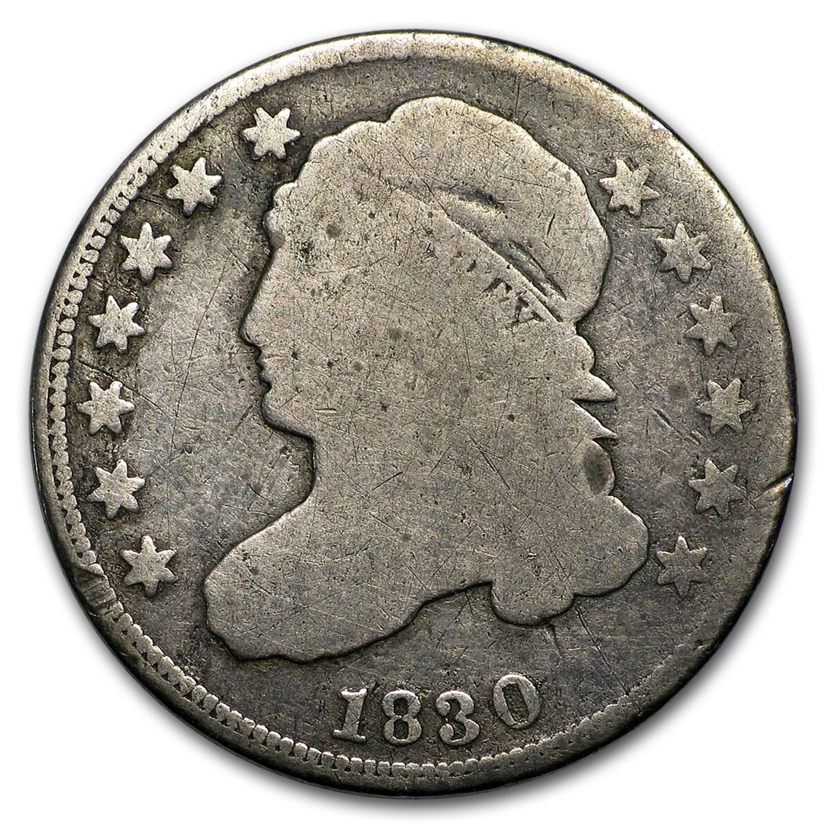 1830 Capped Bust Dime VG