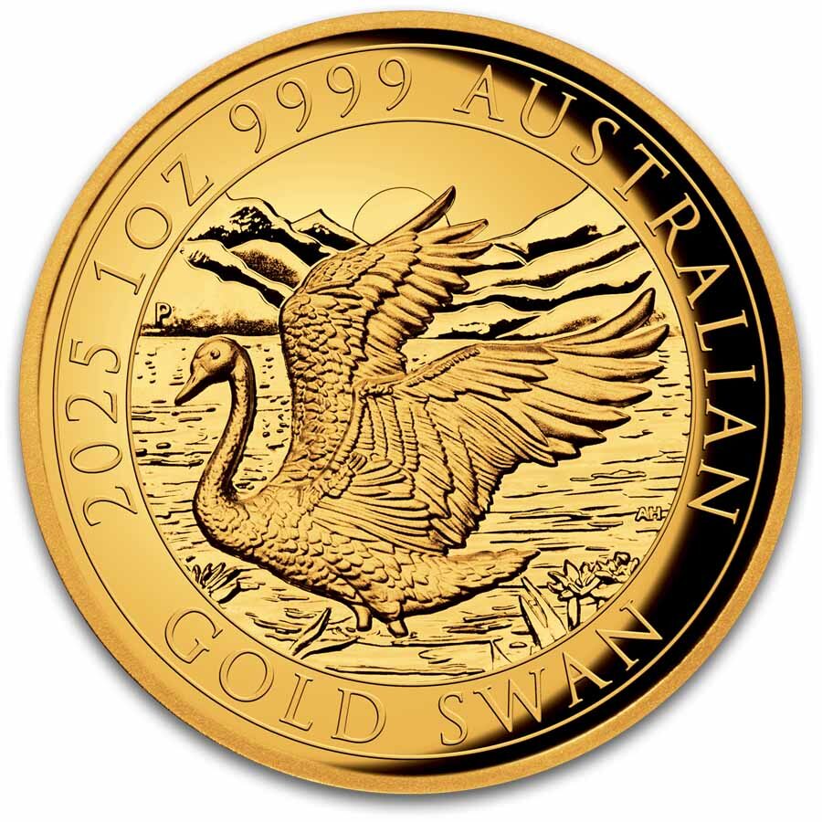 2025 Australia 1 oz Gold Swan COA #9 PR-70 PCGS HR (FDI)