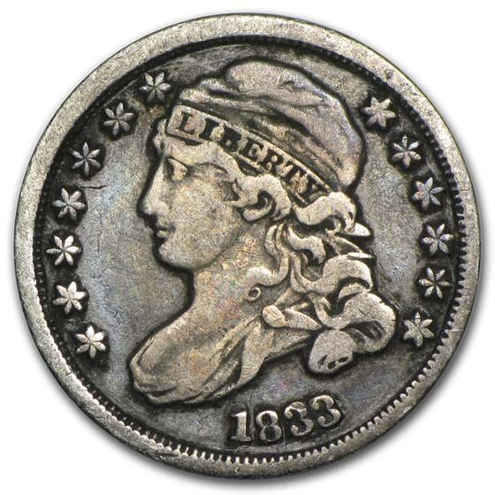 1833 Capped Bust Dime VF