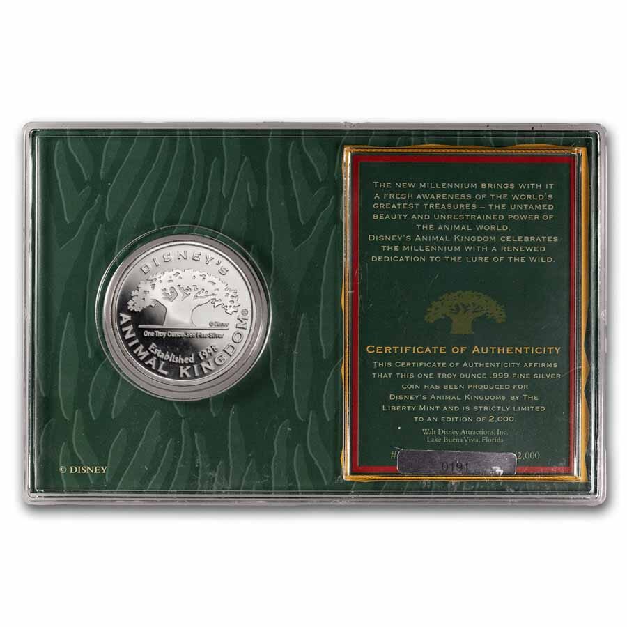 2000 1 oz Silver Round - Walt Disney's Animal Kingdom